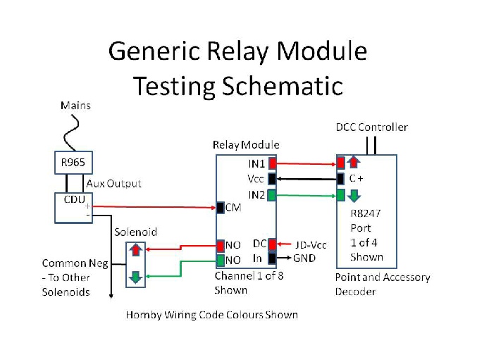 Relay Module Test Circuit Diagram